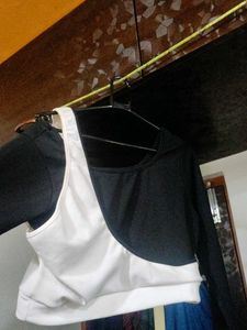 Asymmetric Color Block Sweatshirt