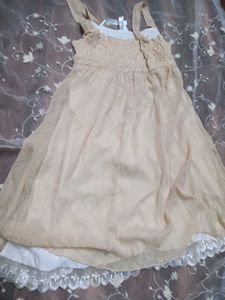 Vintage-Inspired Beige Dress