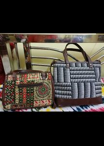 Unique Patterned Tote Bag Set