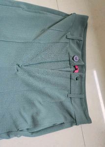 Mint Green Wide Leg Trousers