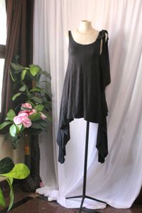 Vintage Black Dress Without Waist Belt