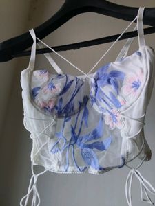 SALE ❗cute Coquette White Corset Bralette