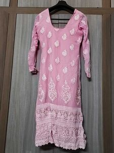 Baby Pink Kurti Suit Set