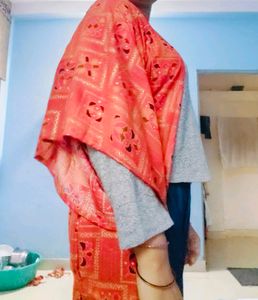 A Beautiful Orange Long Shrug