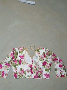 Crep Printed Blouse For Women