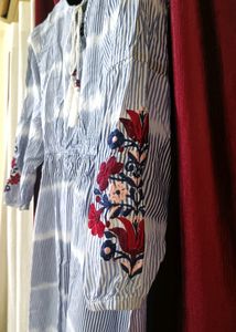Floral Embroidery Summer Dress