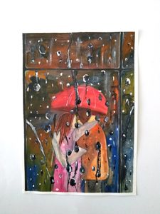 Acrylic painting, A5 size, New painting