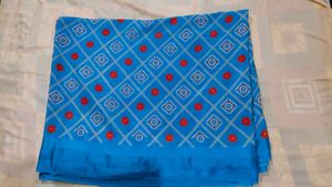 Elegant Blue Printed Saree