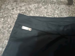 shiny black trouser