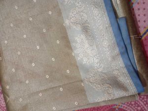 Elegant Saree design kurti fabric