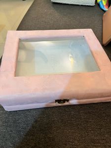 Pink And White Storage Box