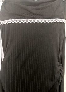 Off Shoulder Black Dress