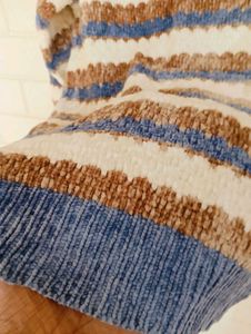 Striped Knit Pullover Sweater