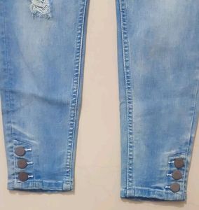 Blue Ripped SkinnyJeans👖