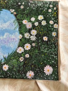 Floral Meadow Sky Painting
