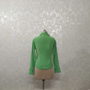 Vintage Green Button-Down Shirt