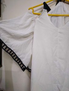 White Cold Shoulder Dress