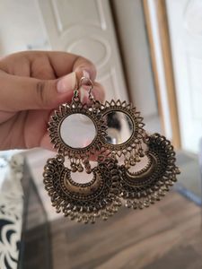 Oxidised Gold Jhumka 💛🧡