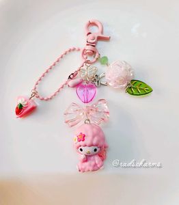 Piano Sanrio Keychain