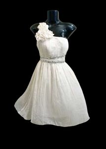 White One-Shoulder Mini Dress