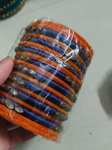 Bangle Set - Orange & Blue