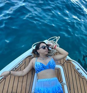 Blue Bikini  3 Piece Set