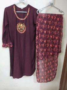Elegant Kurta with dupatta Set