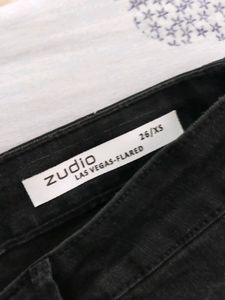 Zudio Flared Black Jeans