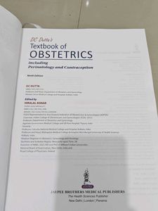 DC Dutta&#39;s Obstetrics Textbook - 9th Edition