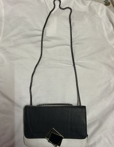 Black & White Chain Bag