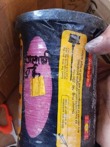 Dark Gulabi Plastic And With Golden Chip Manjha