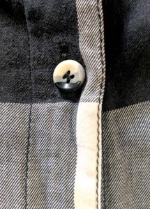 black and white check shirt for Men