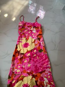 Flower Printed Midi Dress
