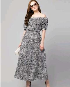 Off-the-Shoulder Ruffle Dress