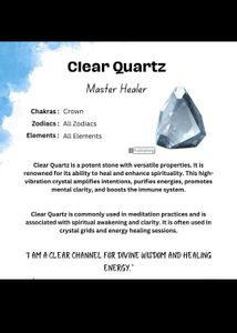 Clear Quartz Drop Crystal Pendant