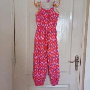 Masala Kid By NYC Ikat Jumpsuit For 5-8 Yrs Old