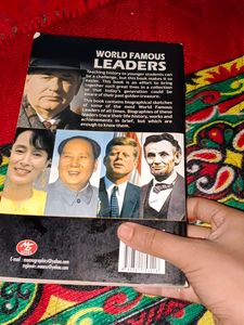 World Famous Leaders Is A Nonfiction Book Which Will Give A Brief Knowledge About The Famous Leaders All Over The World. This Is A Must Buy Books For Kids And Teenagers.