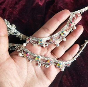 Pure Silver Anklet with Bells