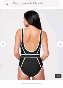 Basic Swimsuit With Chain In Front