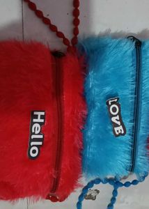 Fuzzy Plush Pouches