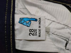 Men Olive Solid Slim Fit Trousers