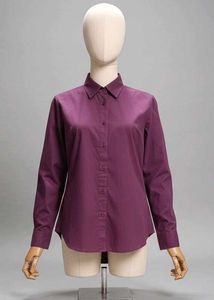 Elegant Purple Button-Down Shirt