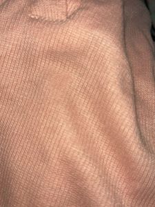 Pink Long Sleeve Crop Top