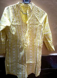 Yellow Short Kurti