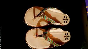 Beautiful multi colour sandal flat