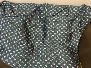 LV Print Top And Wrap Around Skirt