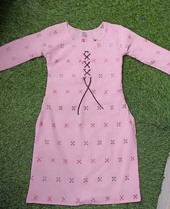 Pink Printed Kurta