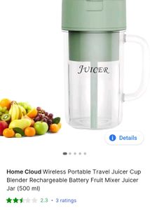 Wireless Portable Juicer Cup Blender