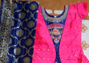 Pink &amp; Blue Girls&#39; Dress