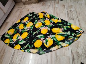 Lemon Print Skirt